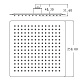 Верхний душ LAPARET квадратный 250*250мм N289415002LPT_1
